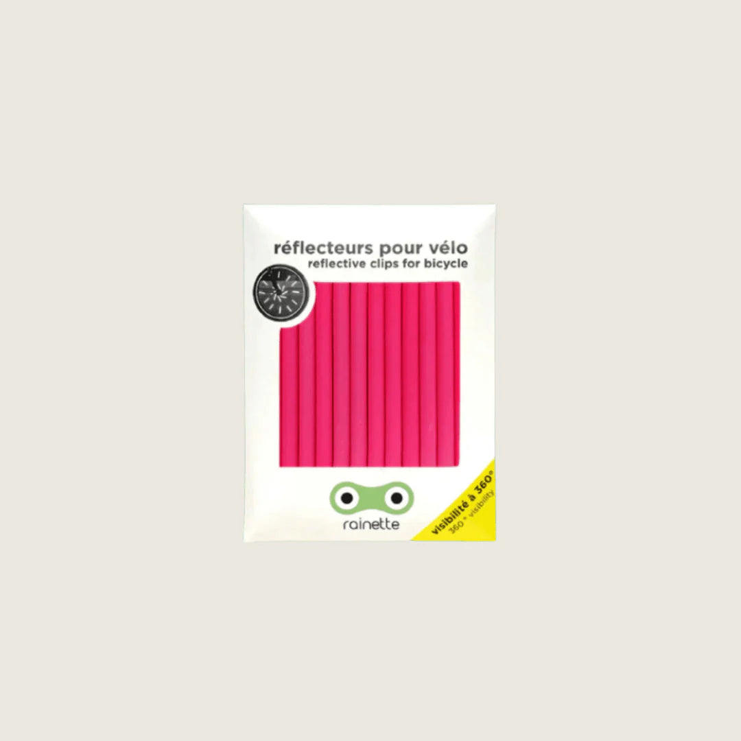 Reflektoren für Fahrradspeichen Rainette Neon Pink