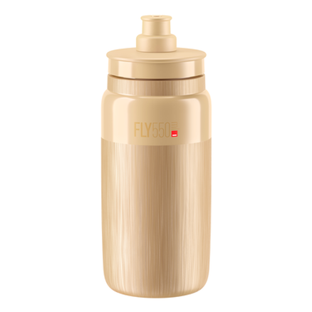Trinkflasche Elite Bidon Fly Tex 550 ml Beige