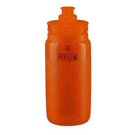 Trinkflasche Elite Bidon Fly Tex 550 ml Clear Orange