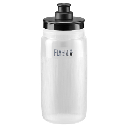 Trinkflasche Elite Bidon Fly Tex 550 ml Clear