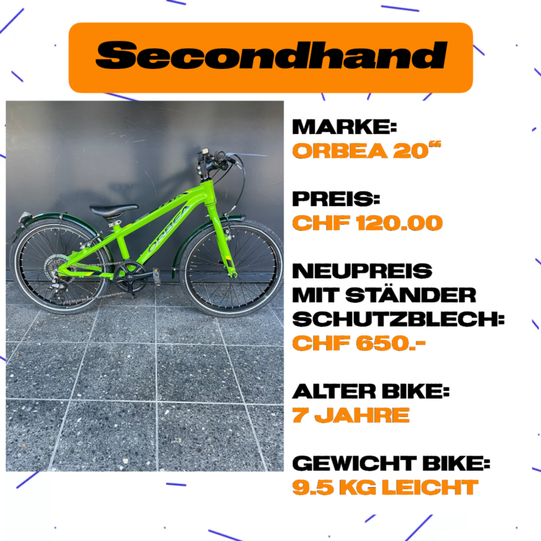 Secondhand Kindervelo ORBEA 20" (6-9Jahre)