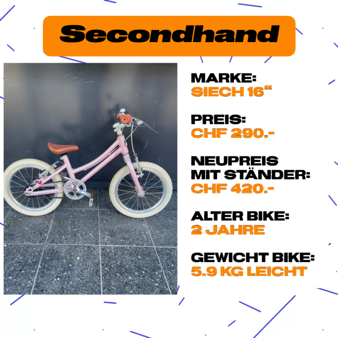 Secondhand Kindervelo Siech 16" (4-6 Jahre)