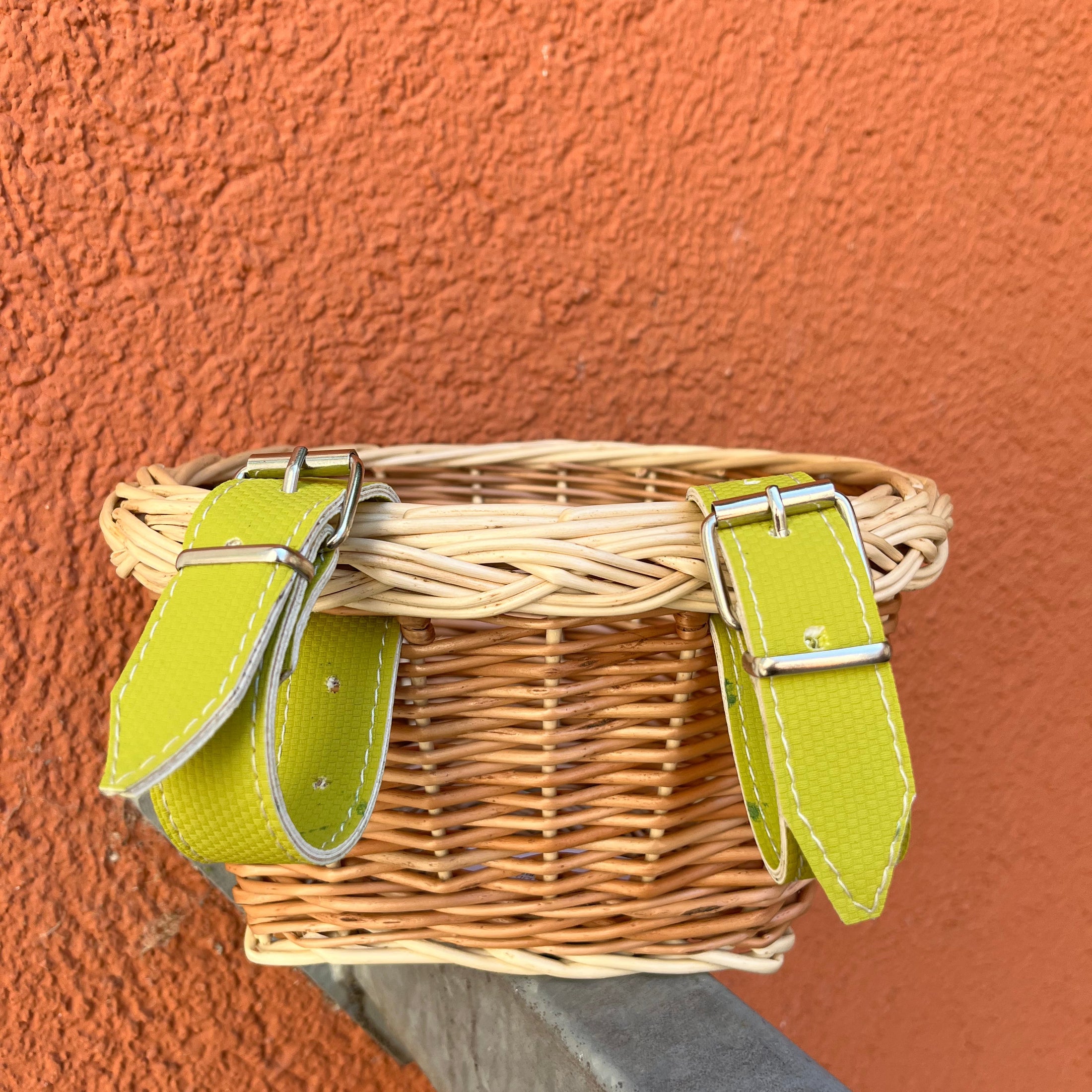 Wheely Wicked Basket Kids -  brown with upper unprocessed stripe