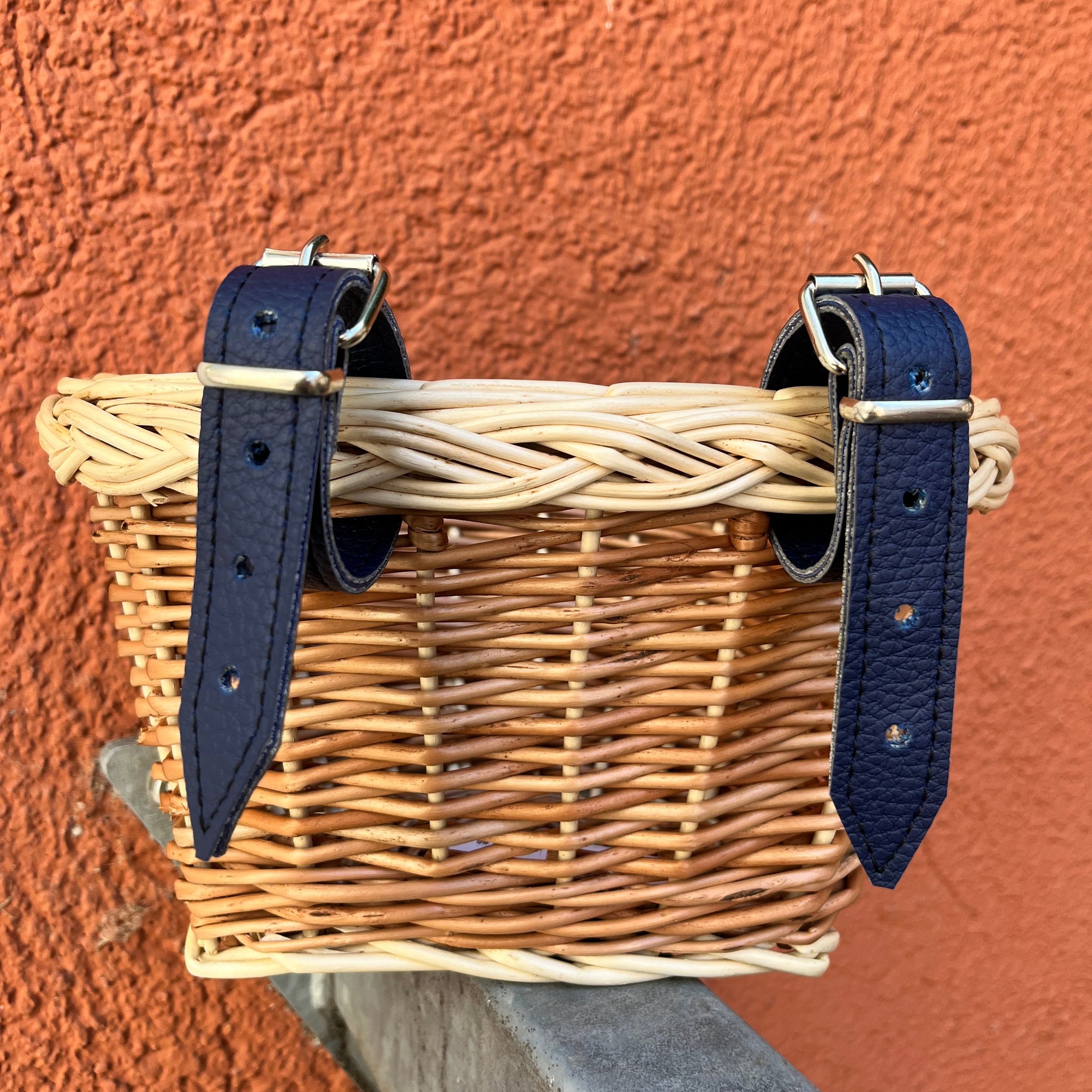 Wheely Wicked Basket Kids -  brown with upper unprocessed stripe