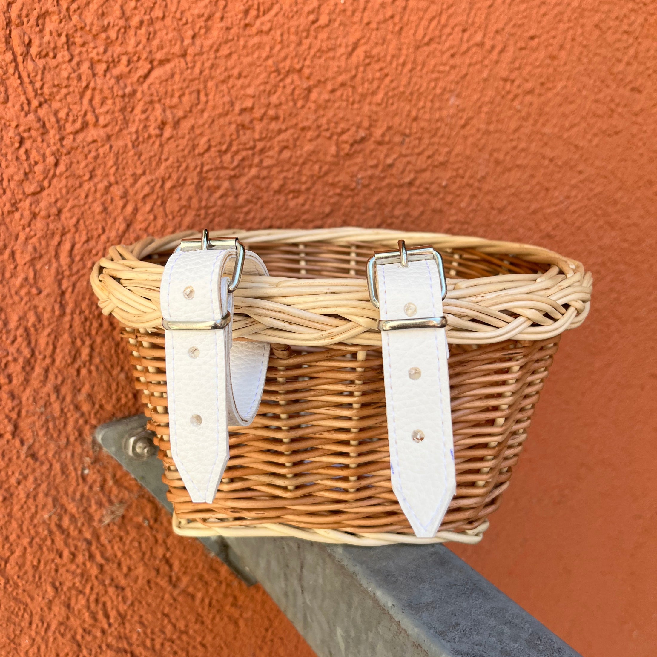 Wheely Wicked Basket Kids -  brown with upper unprocessed stripe
