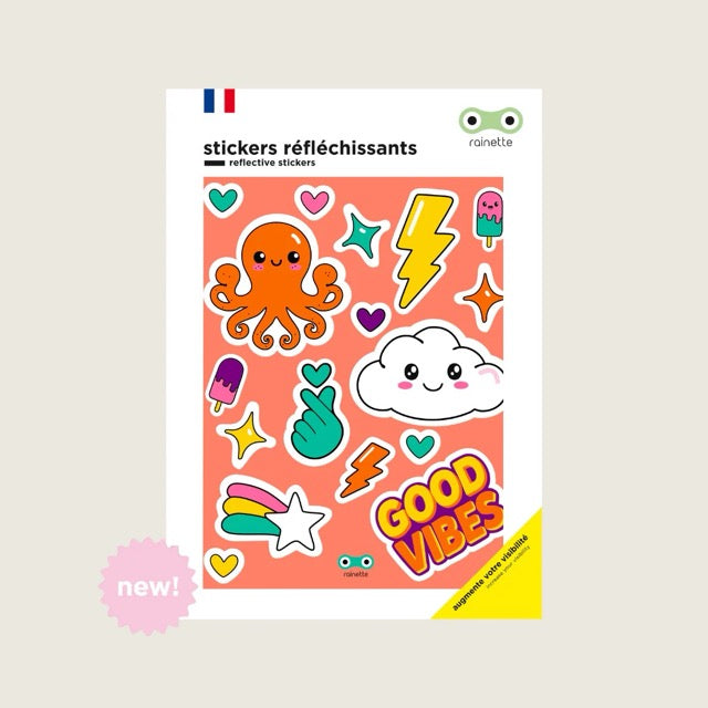 Rainette Reflektierende Sticker - Good Vibes