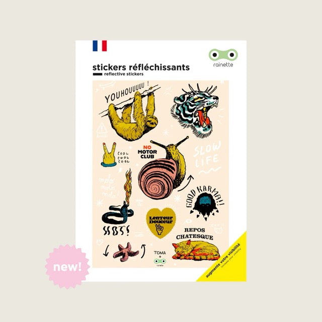 Rainette Reflektierende Sticker - Slow Life