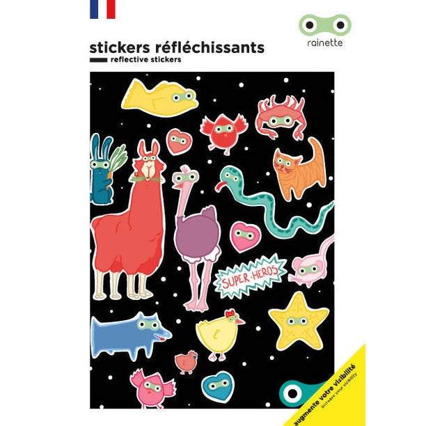 Rainette Reflektierende Sticker - SUPER HEROS