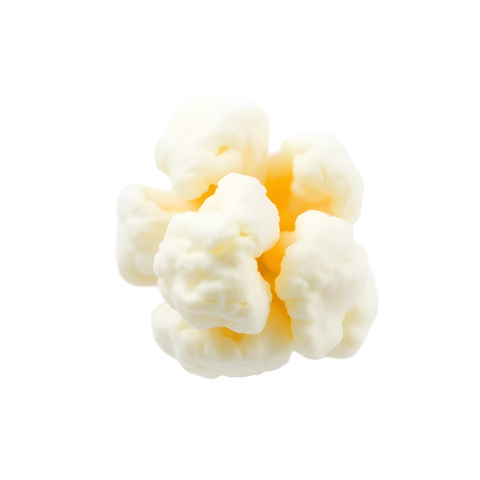 Close-up of a piece of a single popcorn
