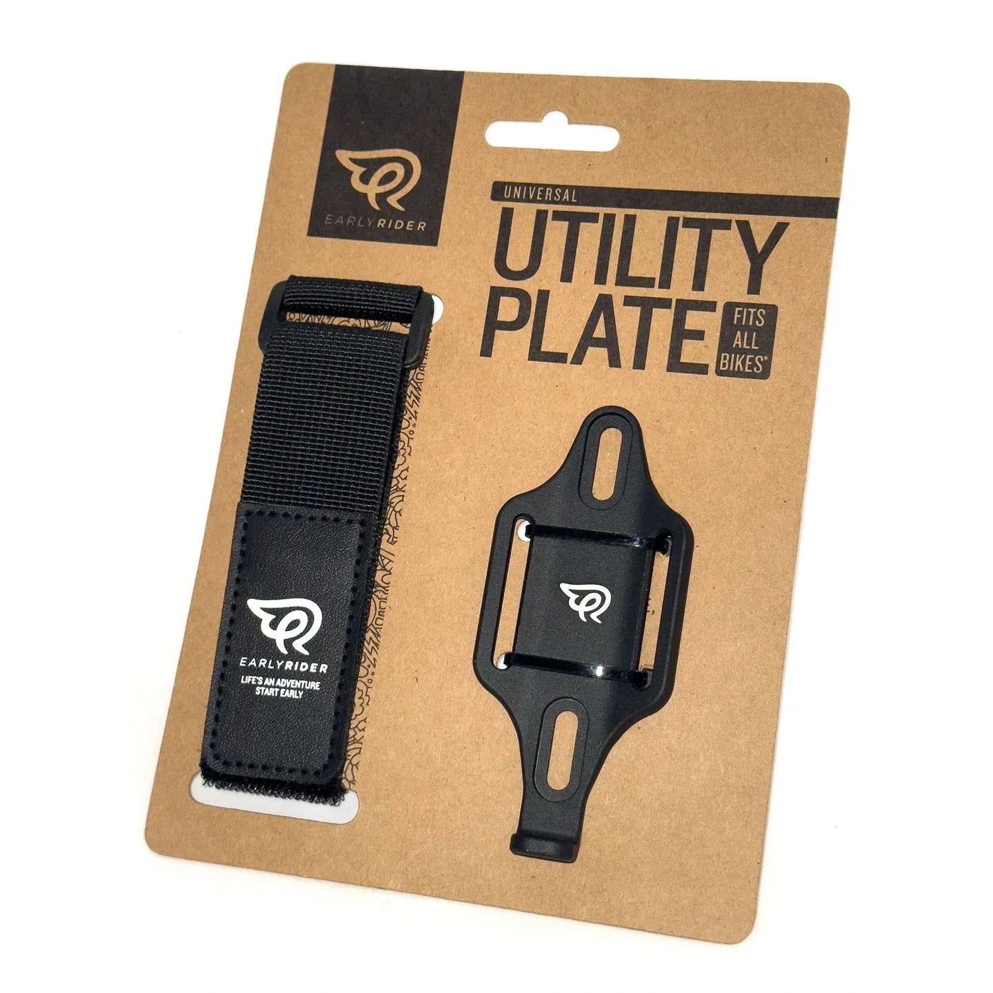 Universal Utility Plate and Strap - Early Rider Black