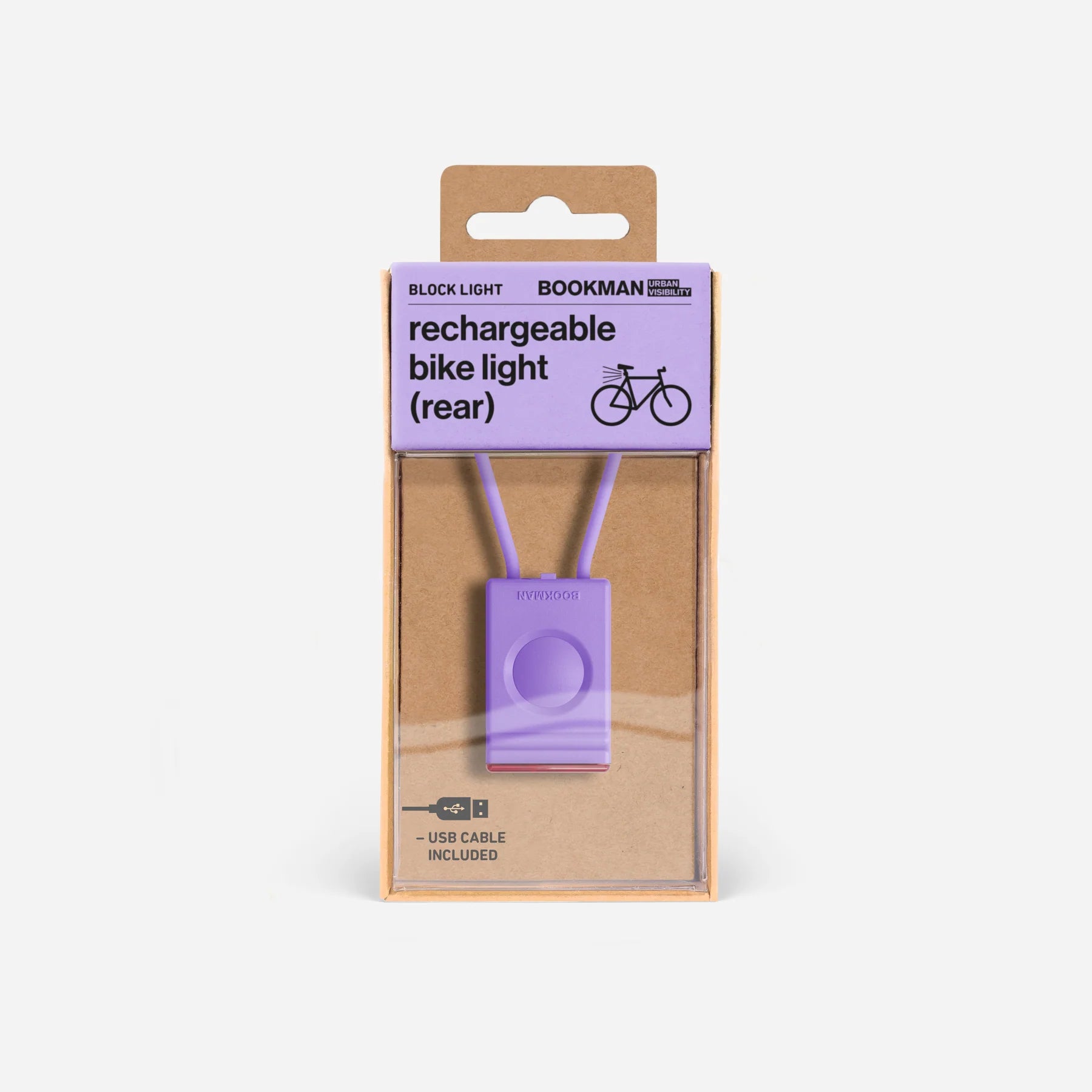 Bookman Block Light Rear Lavender
