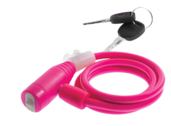 Wag Bike Cable Lock Pink